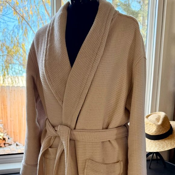 Cozy Earth Unisex Waffle Bath Robe Large Premium Quality in Excellent Shape - Picture 1 of 10